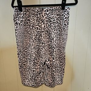 Ashley Stewart Leopard Print Pull-On, Shorts, Plus Size 1X, Oversized, Stretchy